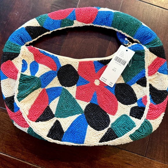 NEW! The Tate Beaded Handbag: Geo Floral Edition by Maeve - Picture 2 of 7